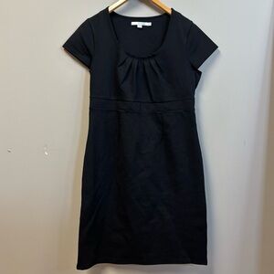 Boden Black Sheath Dress With Cap Sleeves Size US 8 R